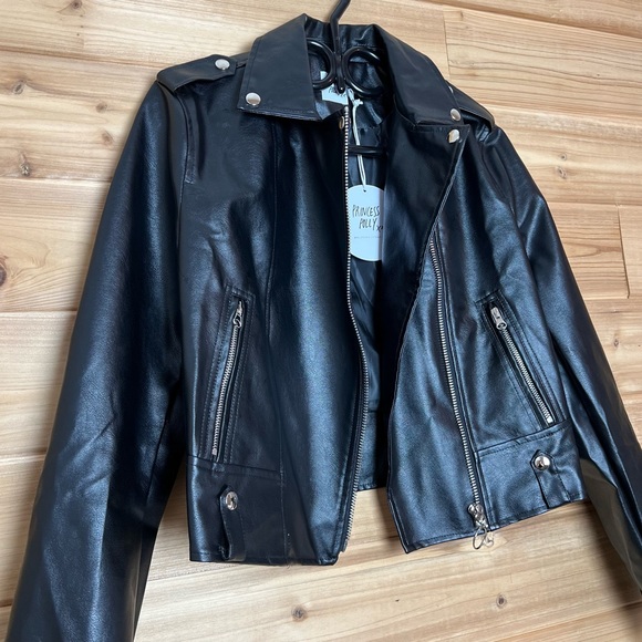 Princess Polly Vegan Leather Jacket - Picture 1 of 5